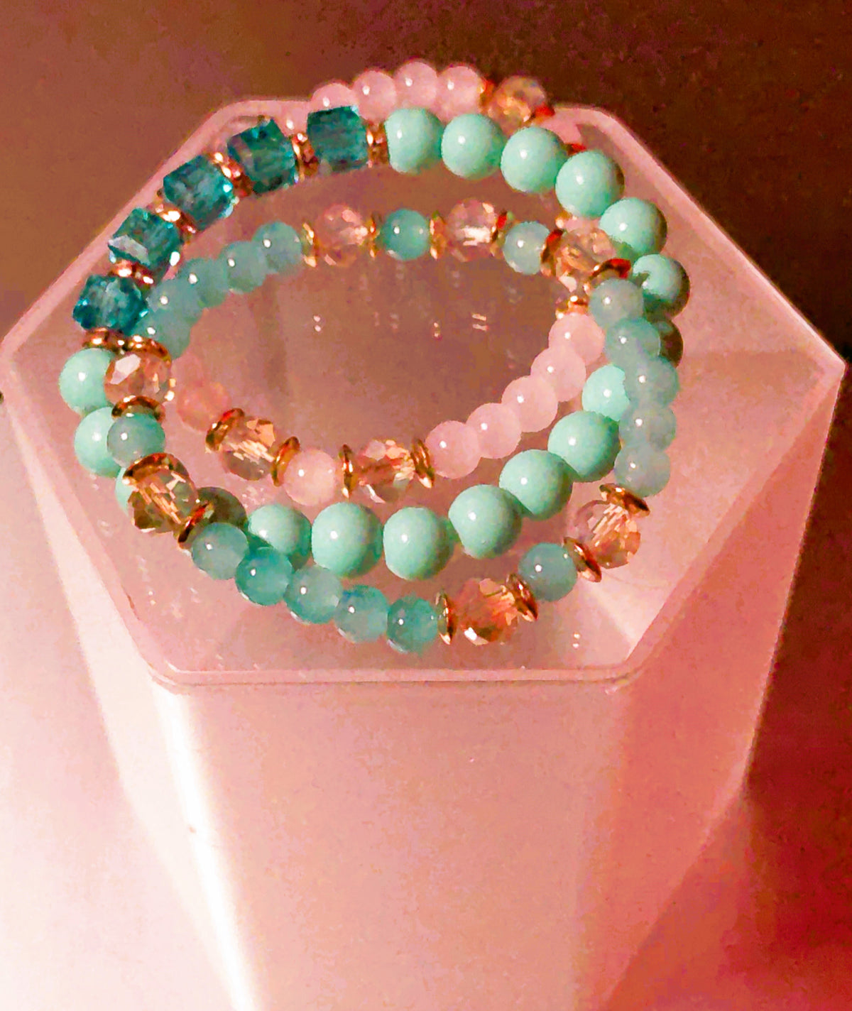 Sea Blue Beaded Bracelet