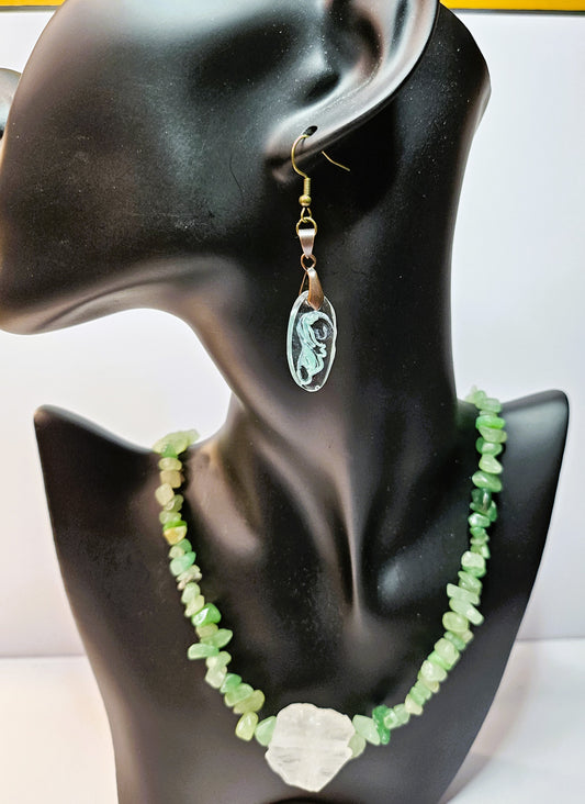 Crystal Chick Bead Necklace